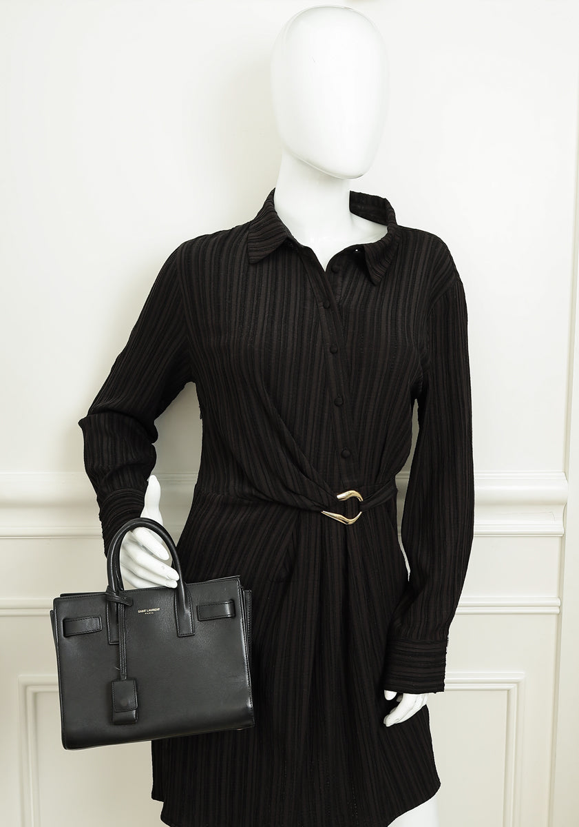YSL Black Sac De Jour Nano Bag
