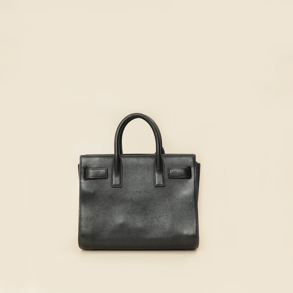 YSL Black Sac De Jour Nano Bag