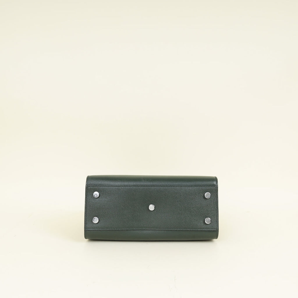 YSL Emerald Green Sac De Jour Baby Bag