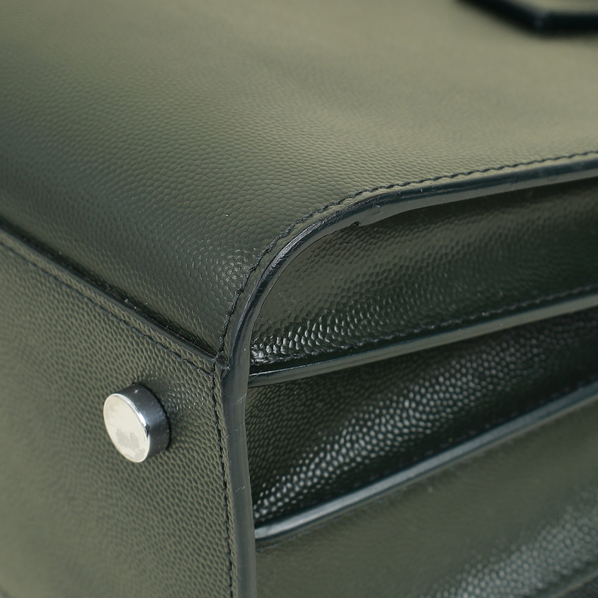 YSL Emerald Green Sac De Jour Baby Bag