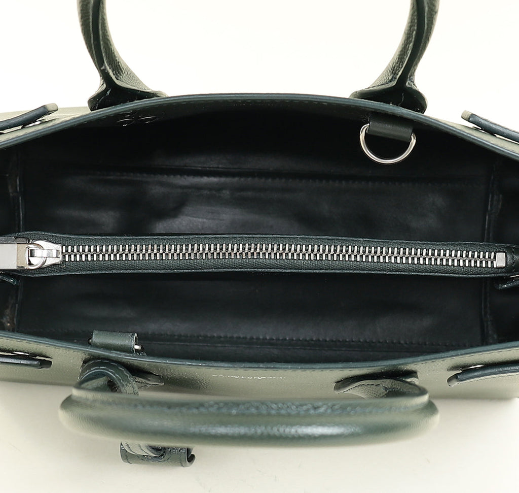 YSL Emerald Green Sac De Jour Baby Bag