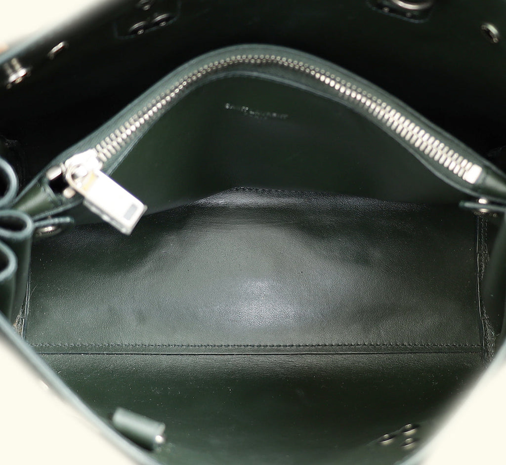 YSL Emerald Green Sac De Jour Baby Bag