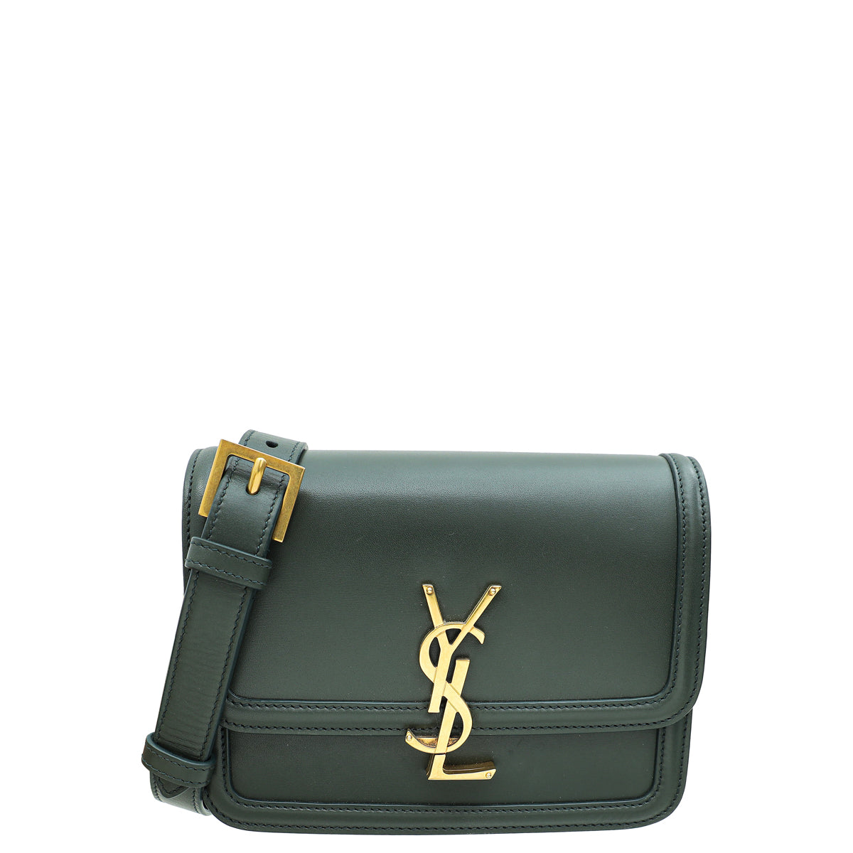 YSL Dark Olive Solferino Small Crossbody Bag