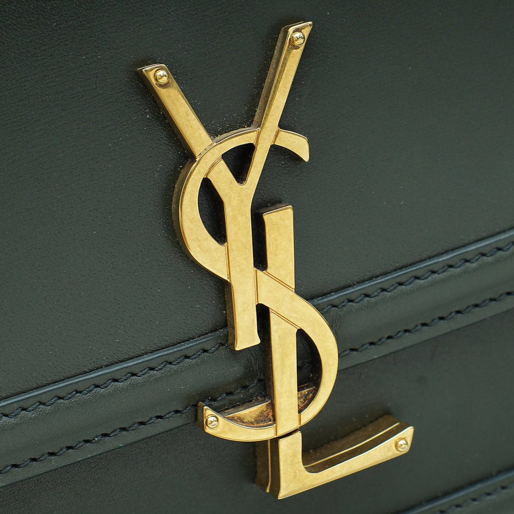 YSL Dark Olive Solferino Small Crossbody Bag