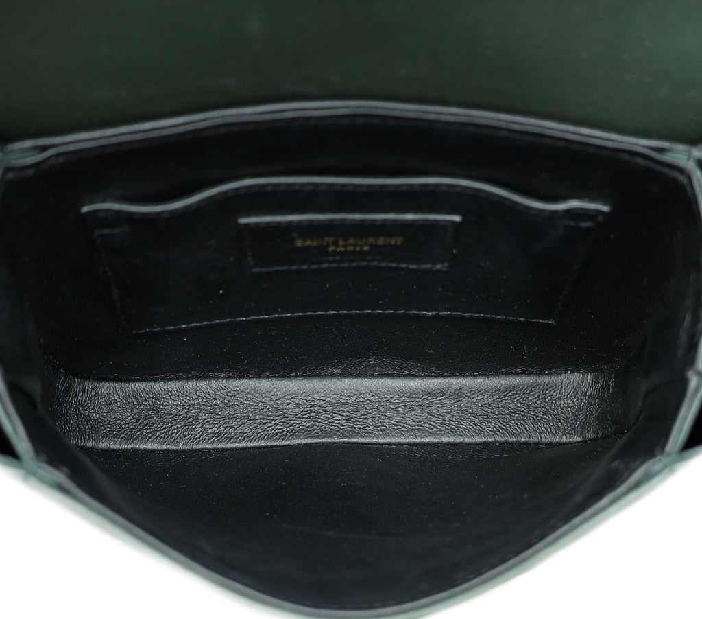 YSL Dark Olive Solferino Small Crossbody Bag