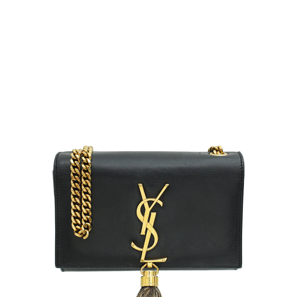 YSL Black Small Kate Tassel Bag