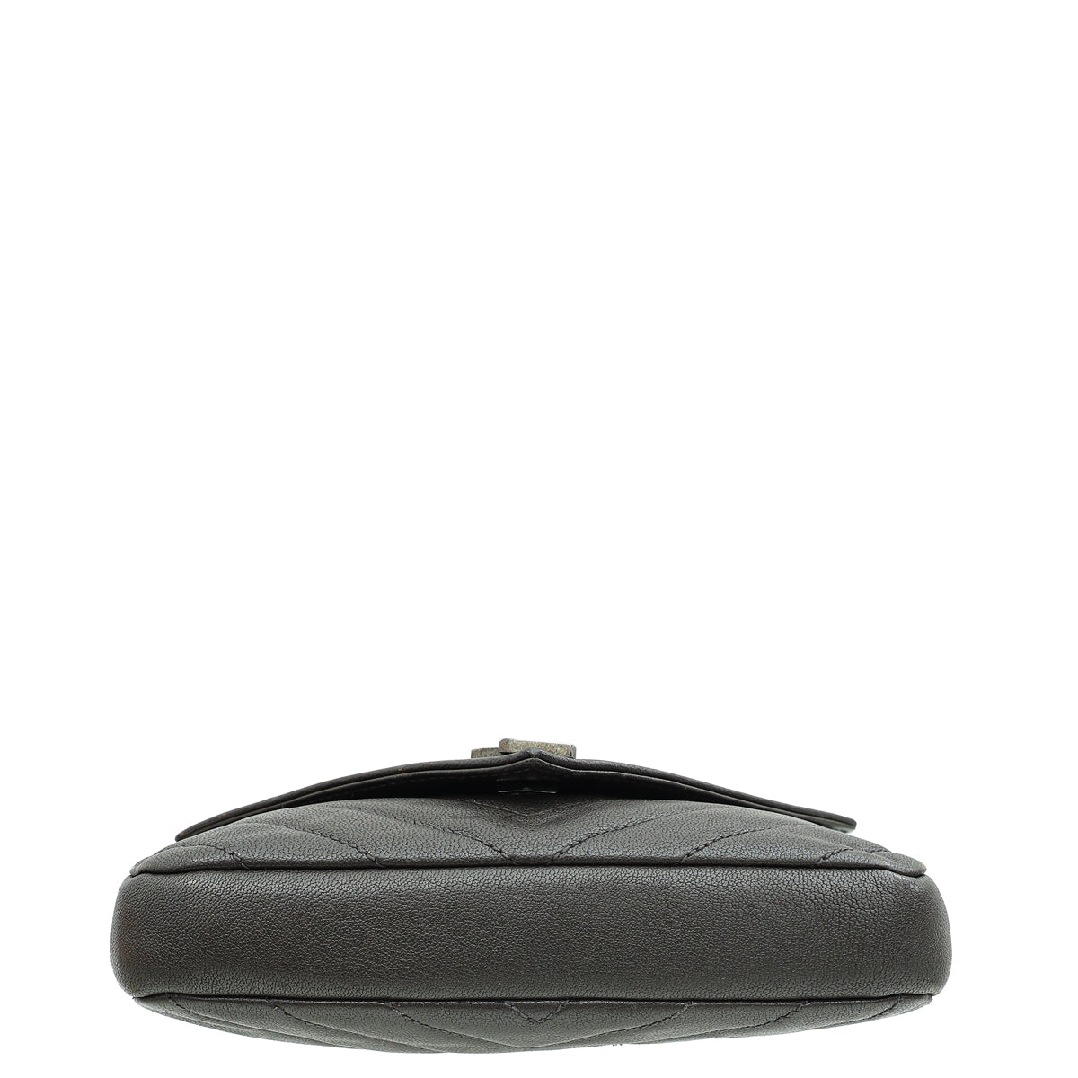 YSL Graphite Brown Monogram College Chain Wallet Bag
