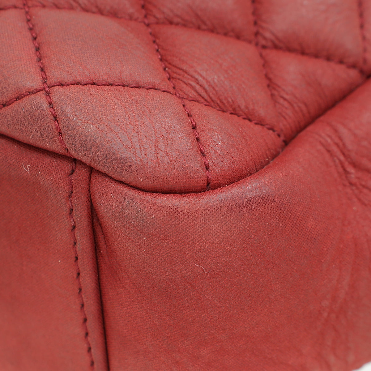 YSL Red Chevron Soft Envelope Medium College Bag