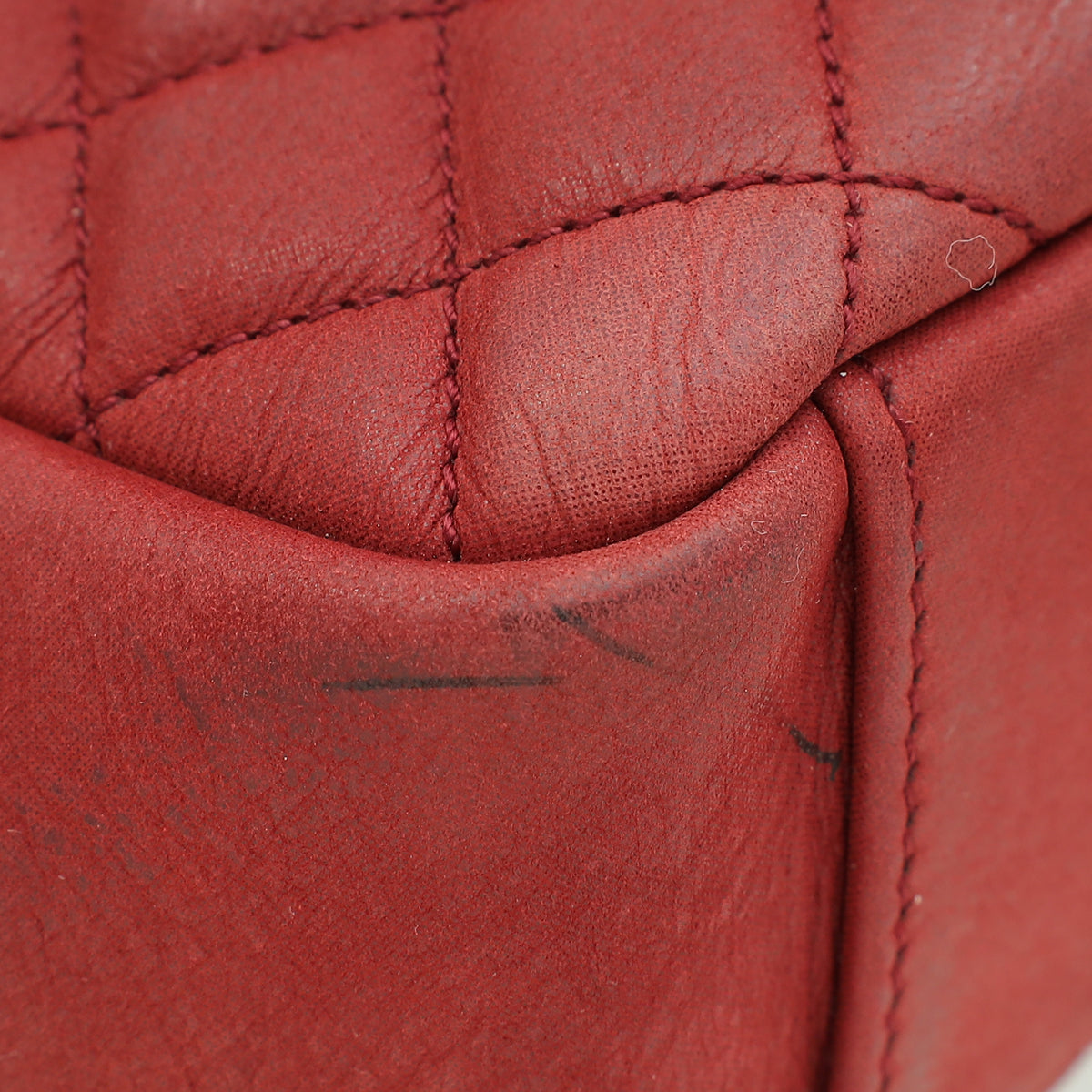 YSL Red Chevron Soft Envelope Medium College Bag