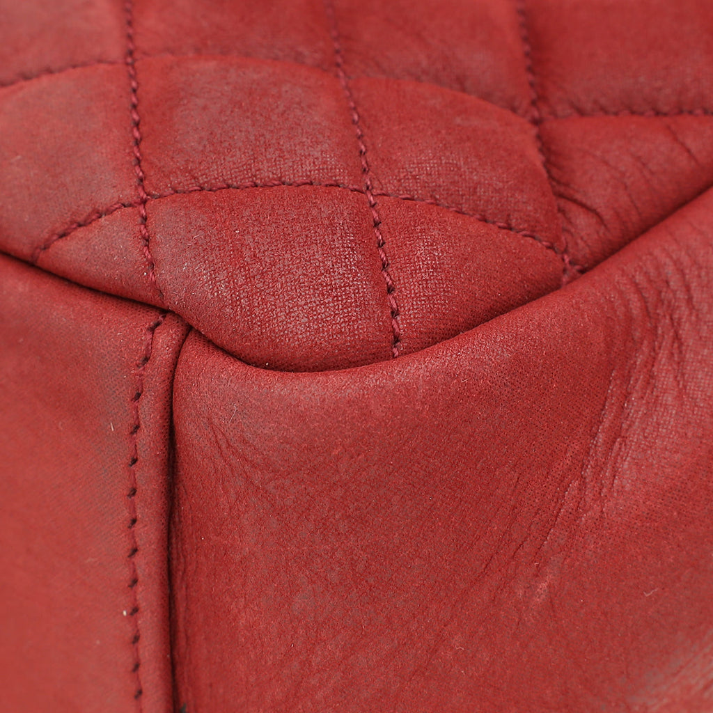 YSL Red Chevron Soft Envelope Medium College Bag