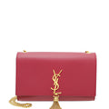 YSL Red Kate Tassel Medium Chain Bag