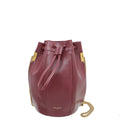 YSL Pale Burgundy Talitha Small Bucket Bag