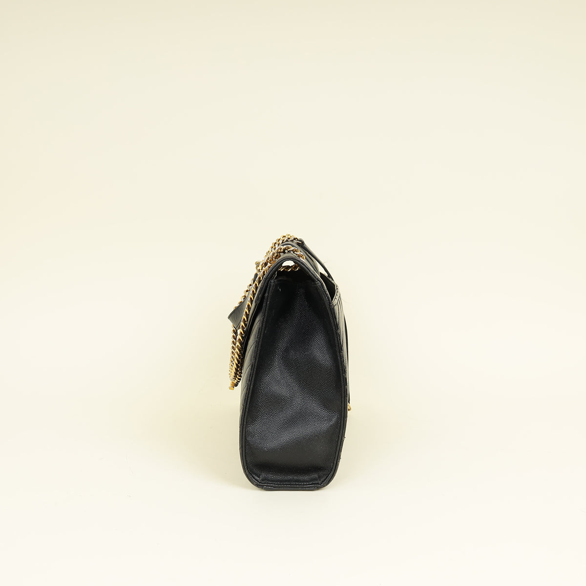 YSL Black Monogram Envelope Large Satchel Bag