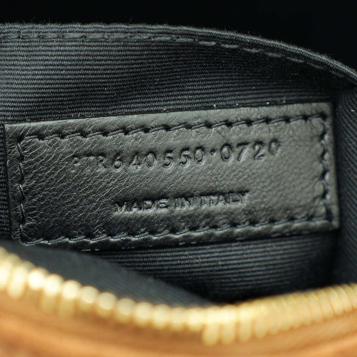 YSL Brown Monogram Vinyle Suede Circle Crossbody Bag