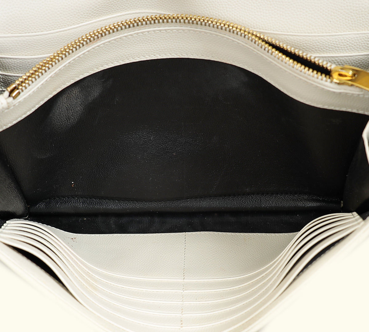 YSL Vintage Blanc Cassandre Wallet On Chain