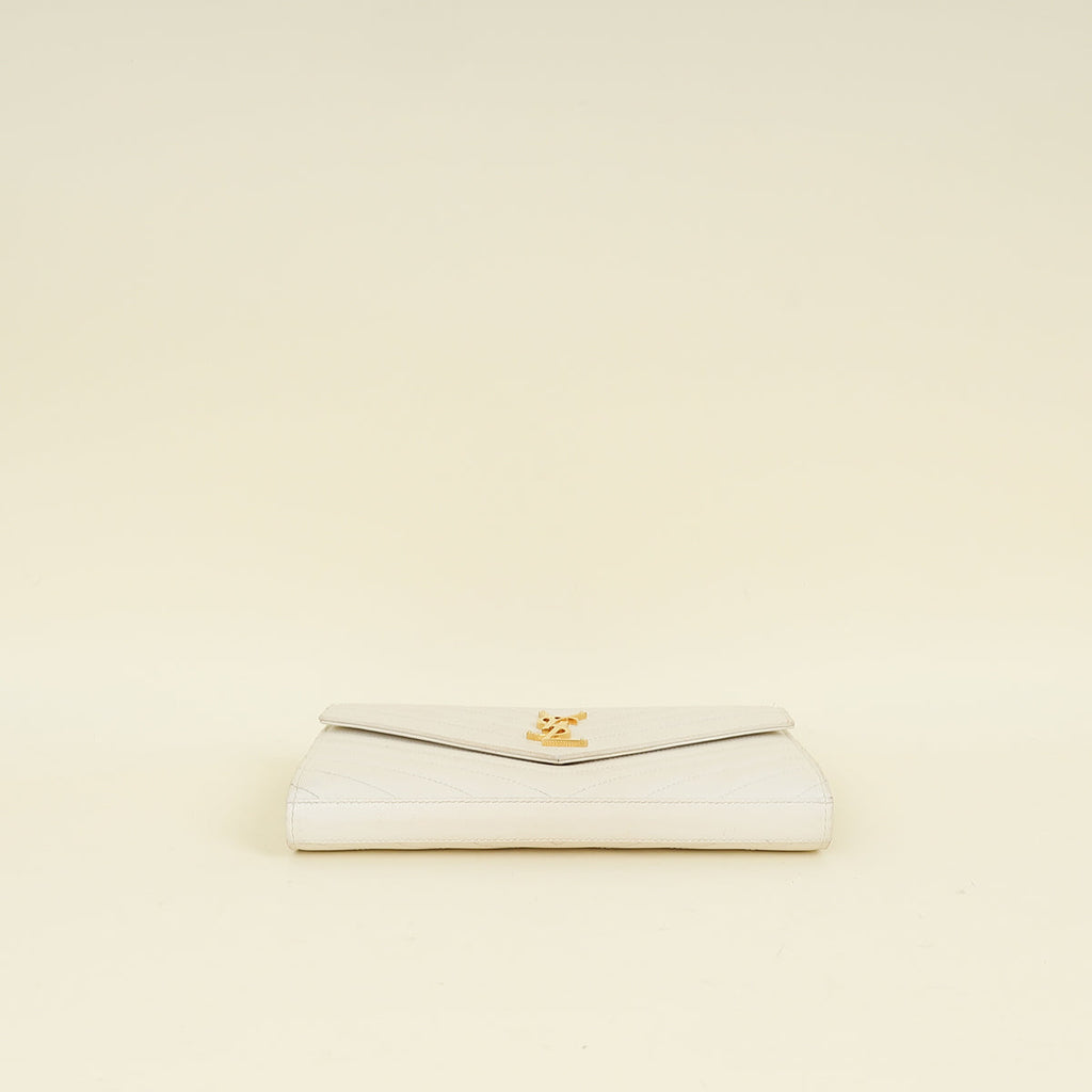 YSL Vintage Blanc Cassandre Wallet On Chain