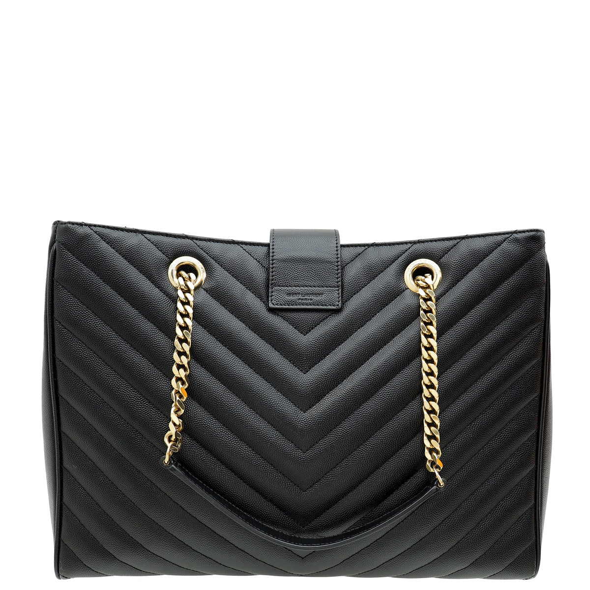 YSL Black Monogram Shopping Tote Large Bag
