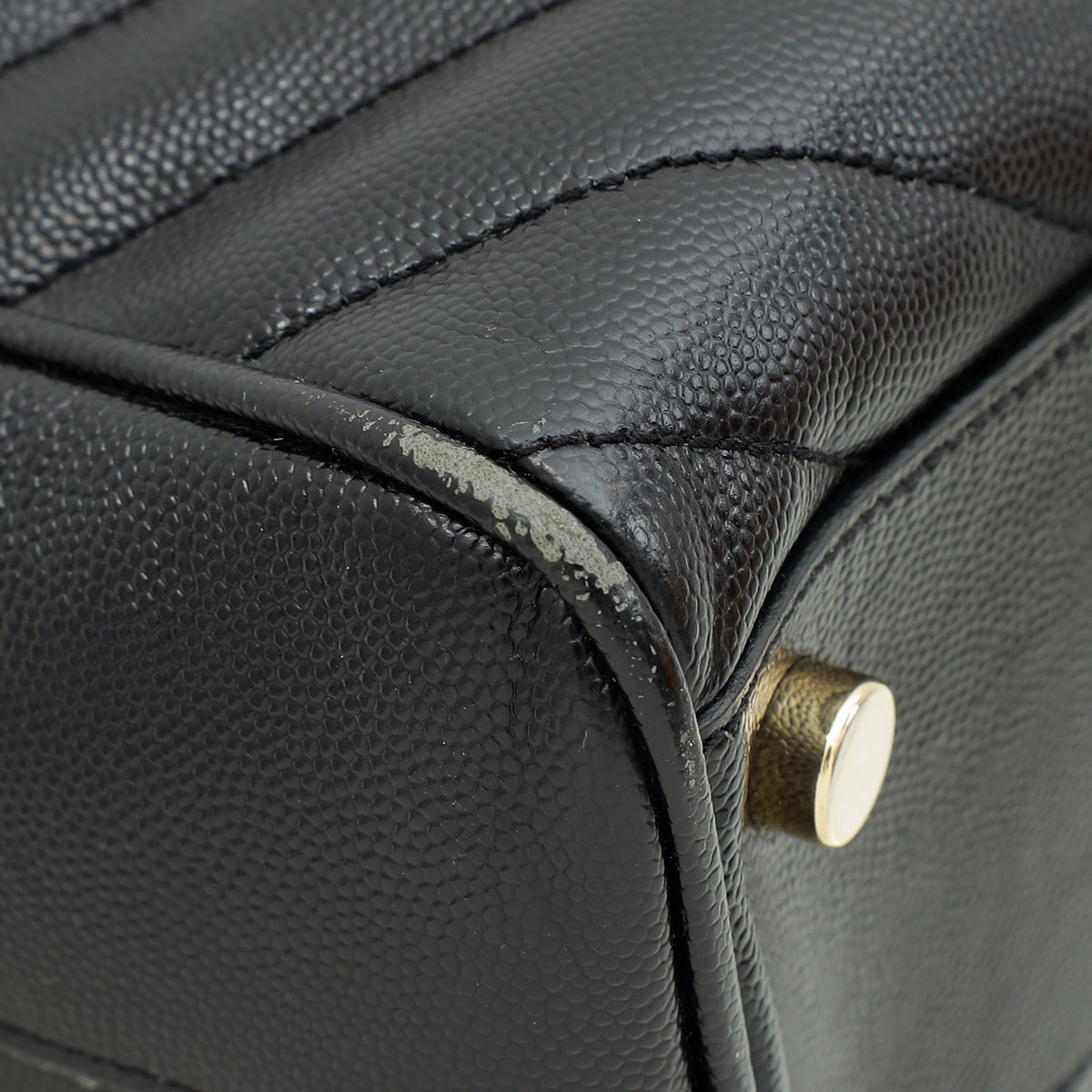 YSL Black Monogram Shopping Tote Large Bag