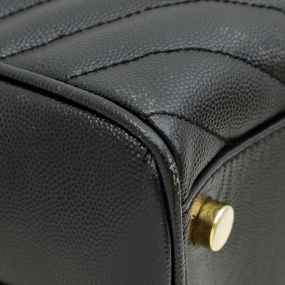 YSL Black Monogram Shopping Tote Large Bag