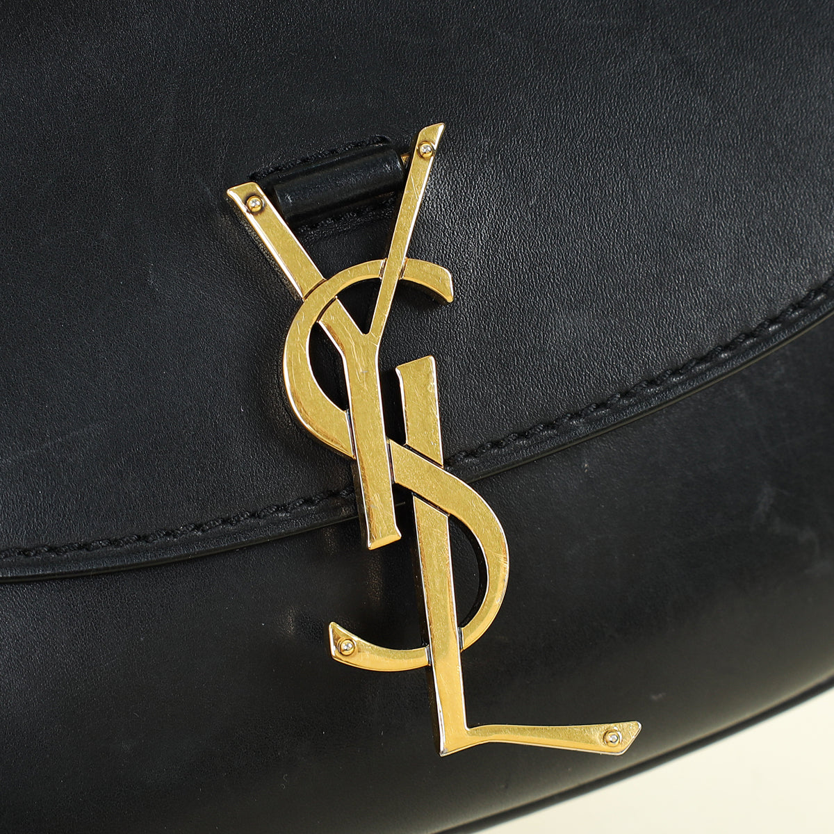 YSL Black Kaia Satchel Shoulder Bag