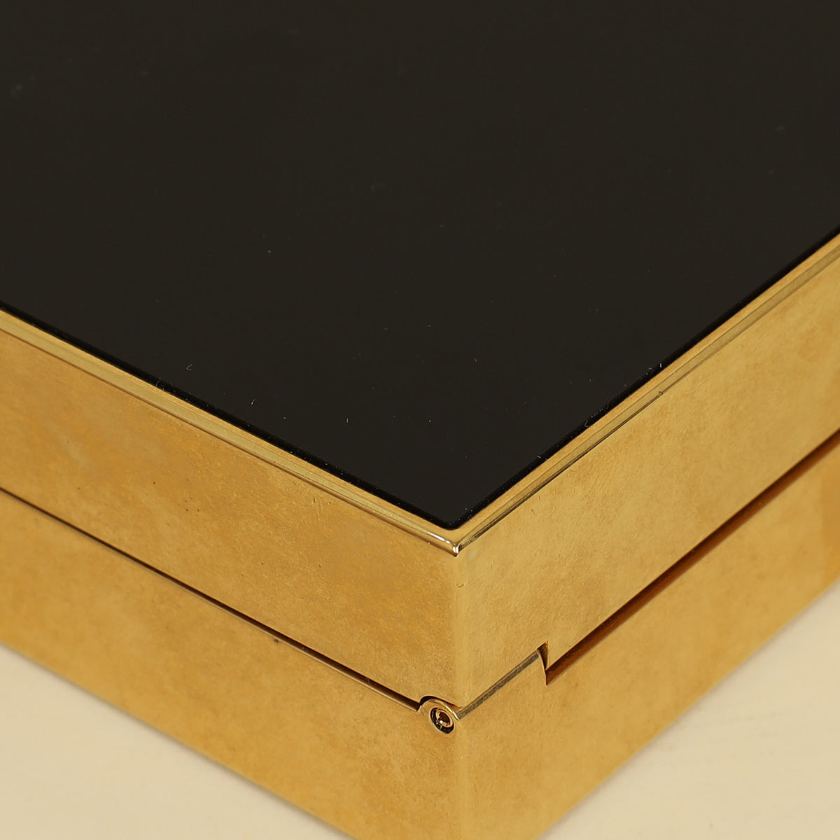 YSL Black Tuxedo Box Plexiglass Minaudiere Bag
