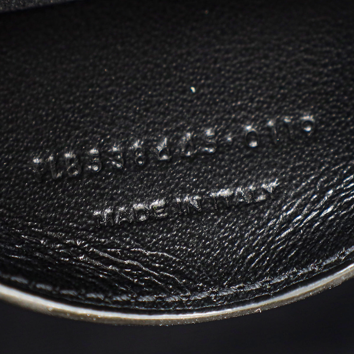 YSL Black Crocodile Embossed Heart Tassel Clutch