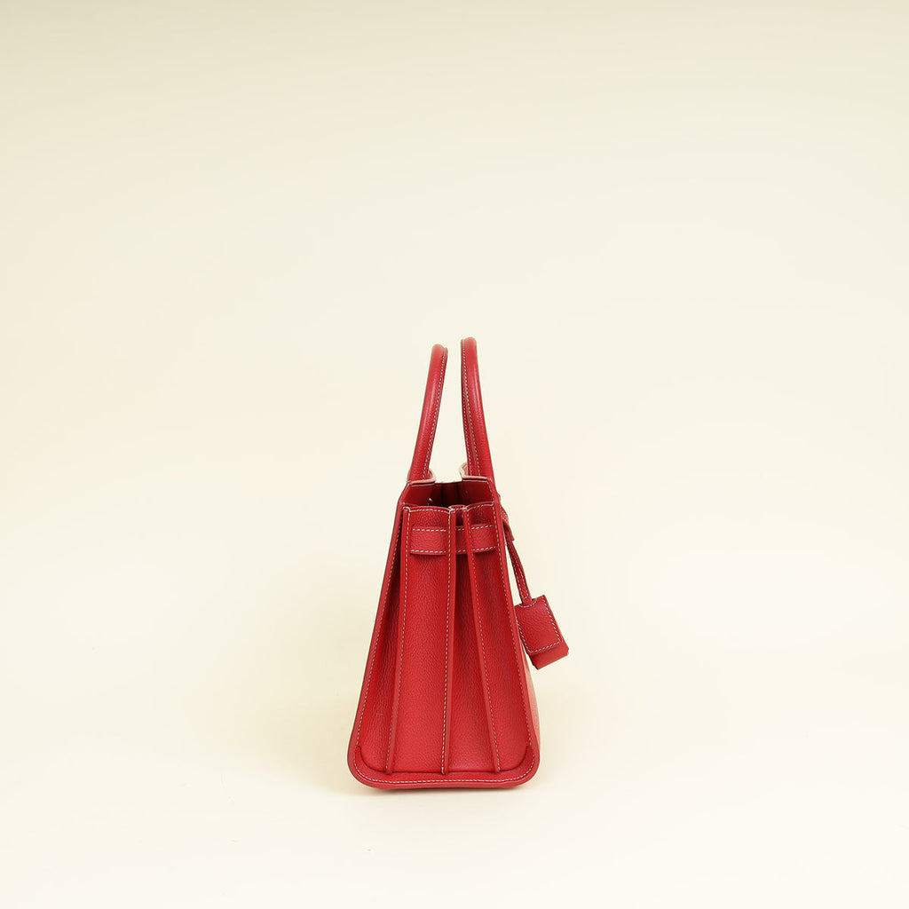 YSL Red Sac De Jour Baby Bag