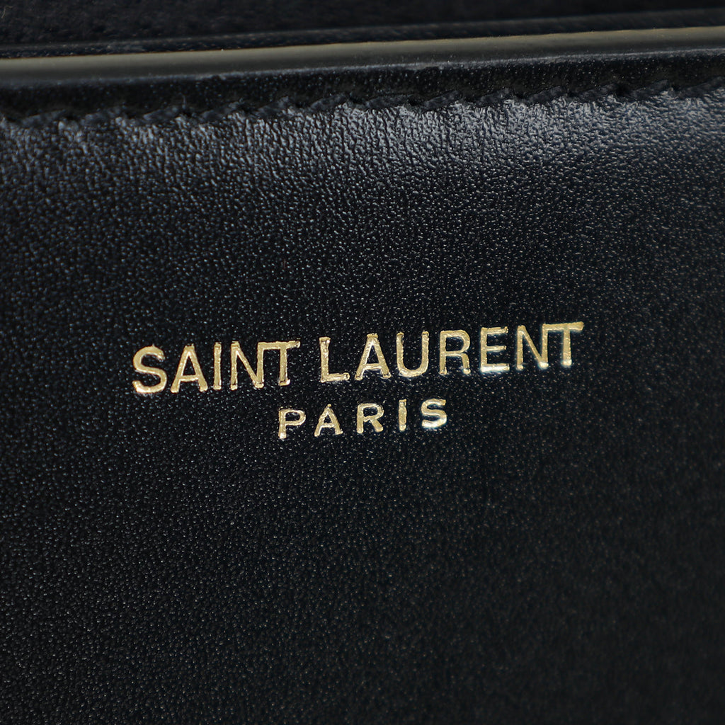 YSL Black Sac De Jour Bowling Small Bag