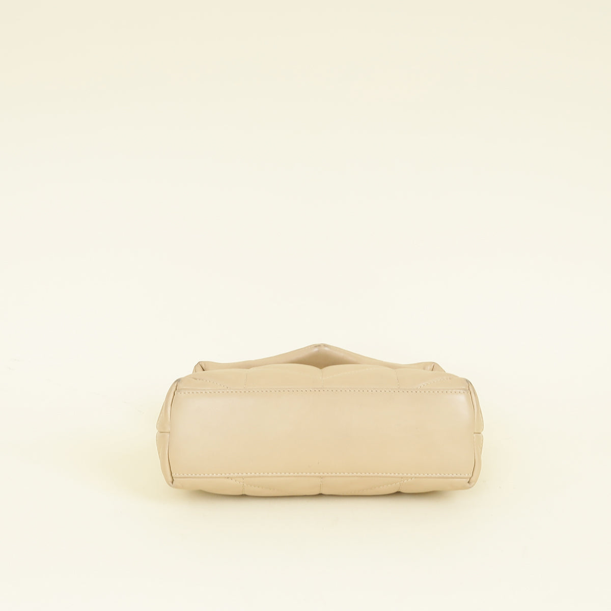YSL Beige Puffer Toy Shoulder Bag