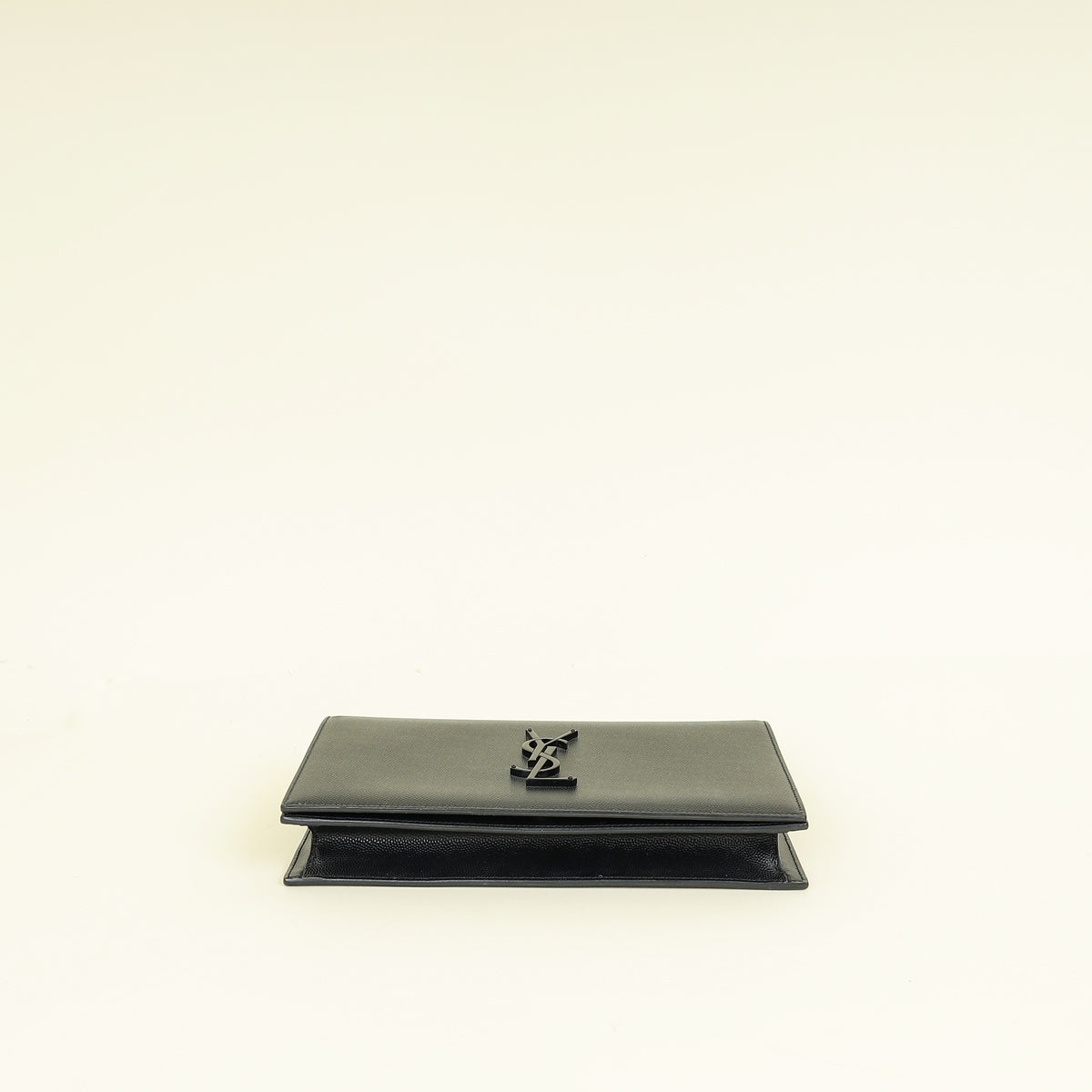 YSL Black Monogram Kate Flap Clutch