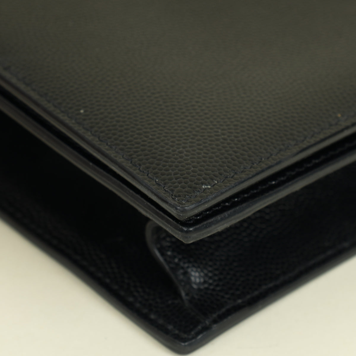 YSL Black Monogram Kate Flap Clutch