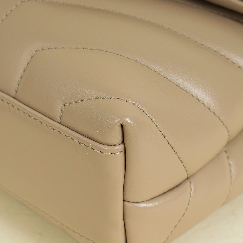 YSL Beige Loulou Toy Shoulder Bag