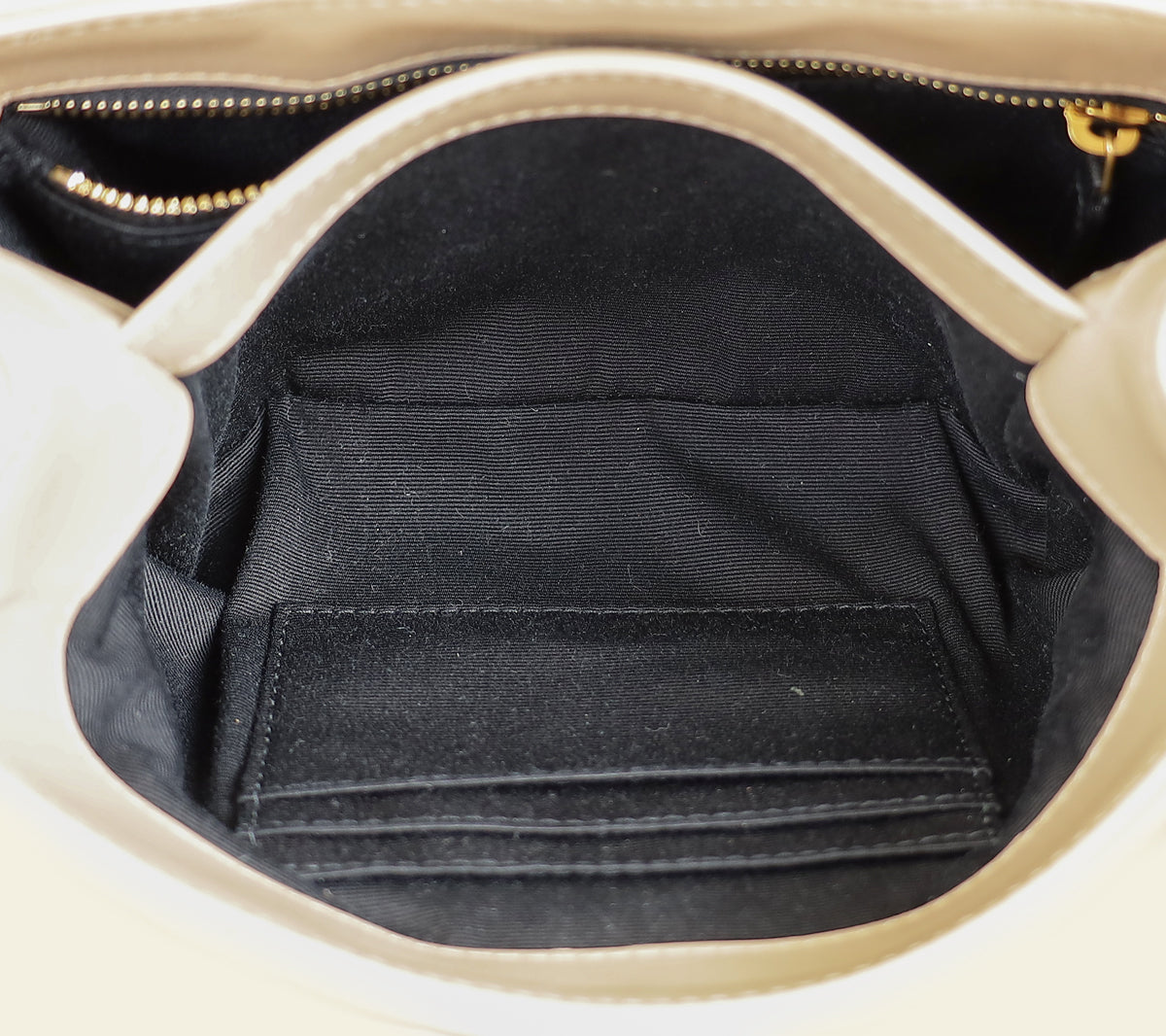 YSL Beige Loulou Toy Shoulder Bag