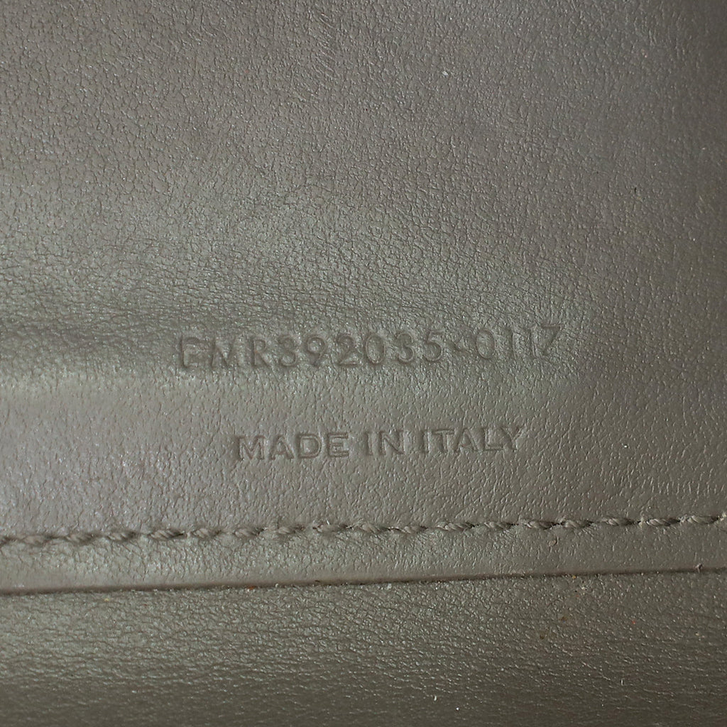 YSL Grey Nano Sac De Jour Croco Embossed Bag