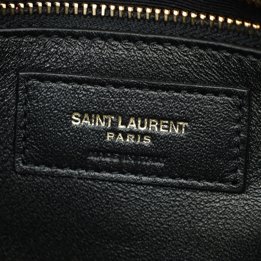 YSL Burgundy Cassandra Medium Flap Shoulder Bag