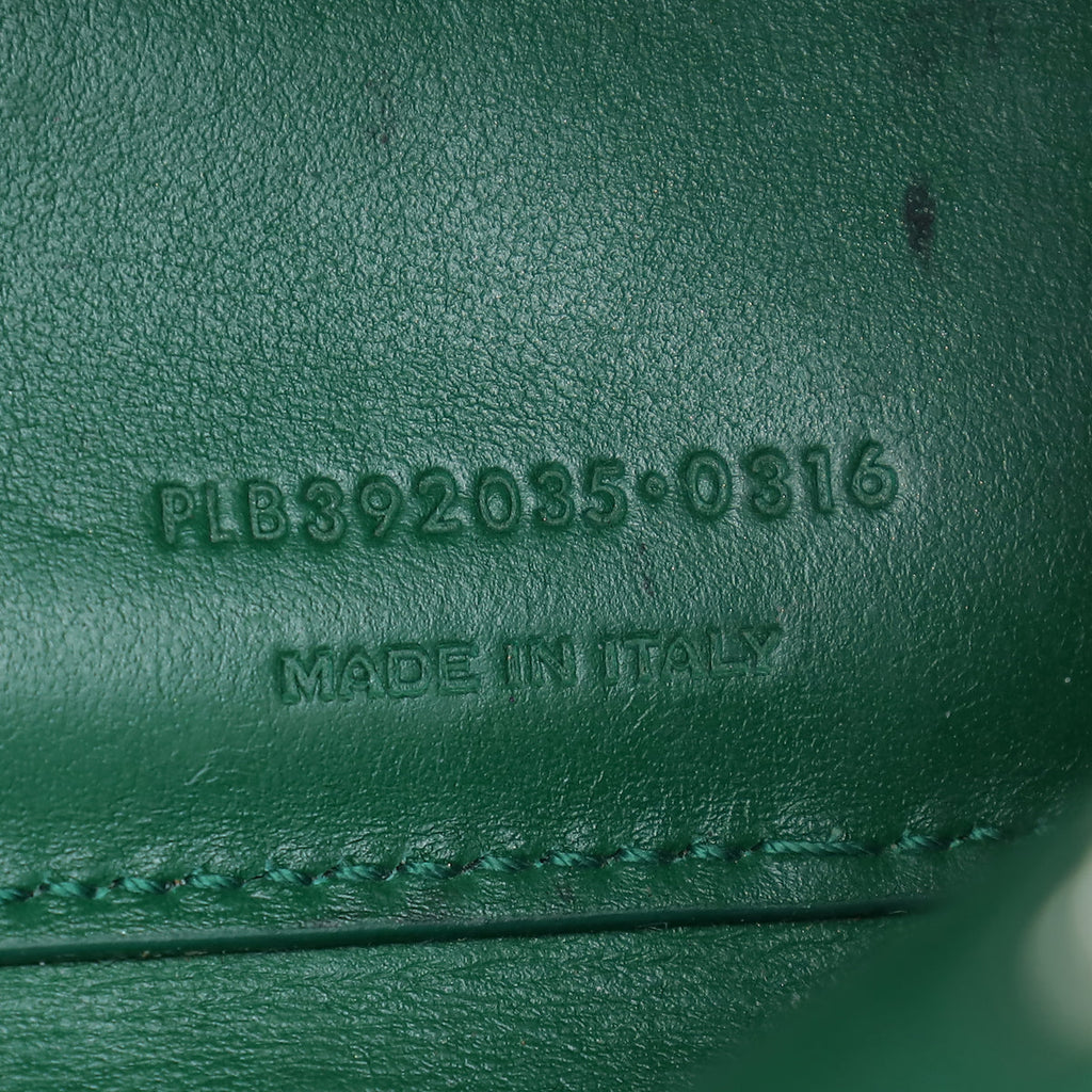 YSL Green Croco Embossed Sac De Jour Nano Bag