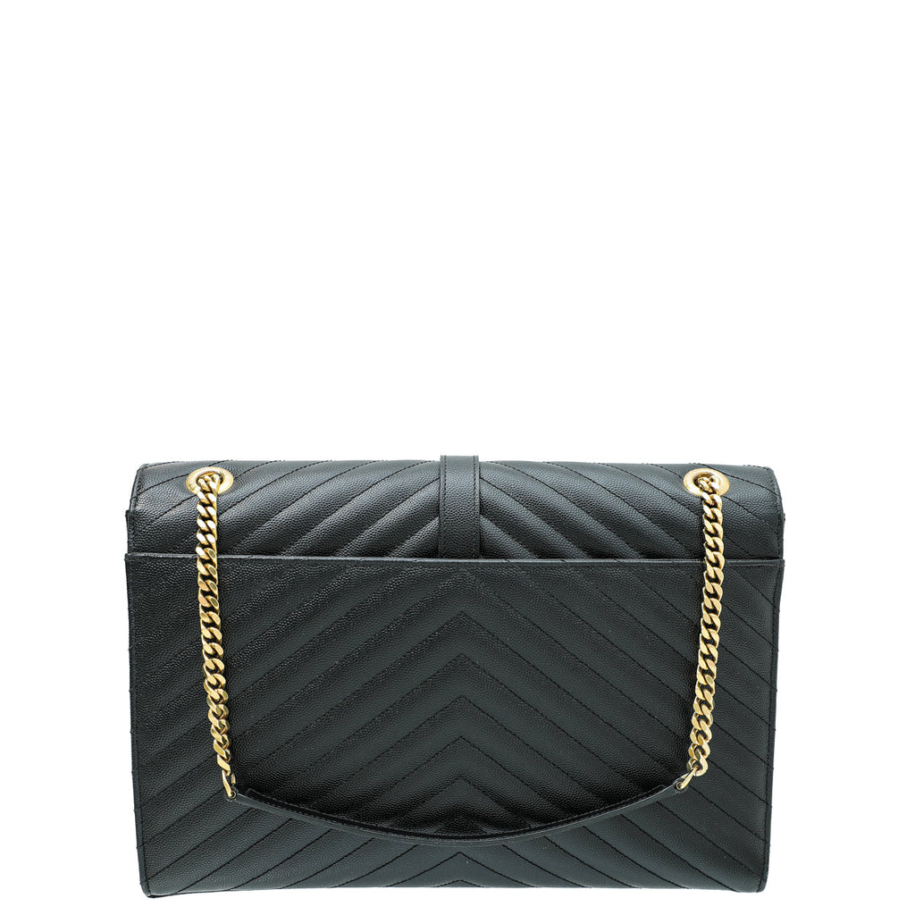 YSL Black Monogram Satchel Large Bag