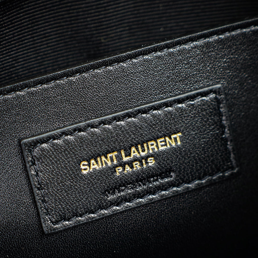 YSL Black Monogram Kate Medium Chain Shoulder Bag
