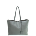 YSL Storm Gray E/W Shopping Tote Large Bag
