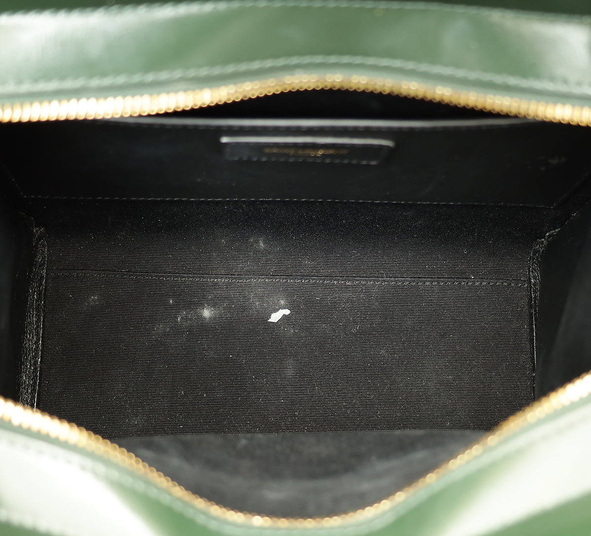YSL Forest Green Uptown Small Tote Top Handle Bag