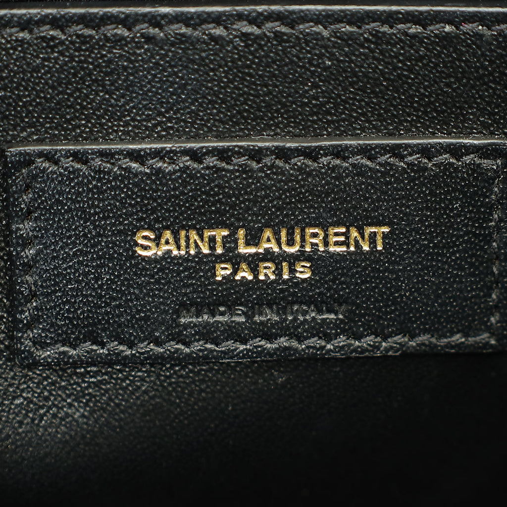 YSL Forest Green Uptown Small Tote Top Handle Bag