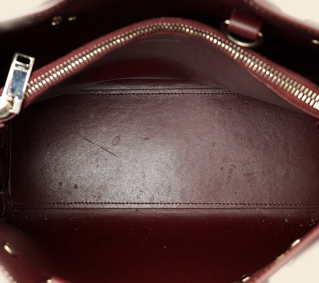 YSL Burgundy Sac De Jour Baby Bag