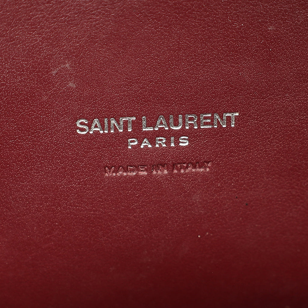 YSL Burgundy Sac De Jour Baby Bag
