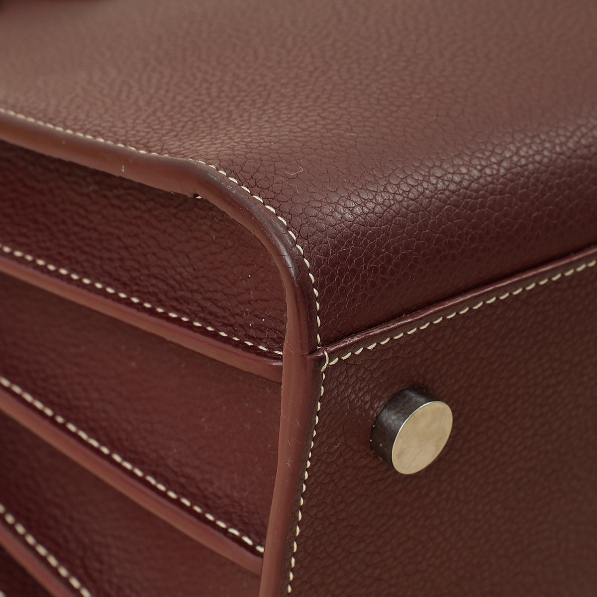 YSL Burgundy Sac De Jour Baby Bag