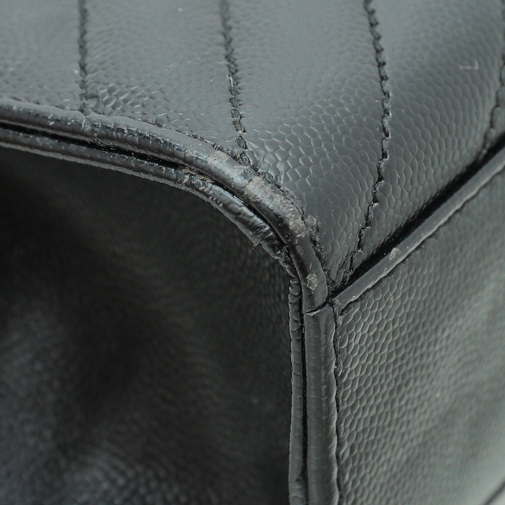 YSL Black Monogram Satchel Large Bag