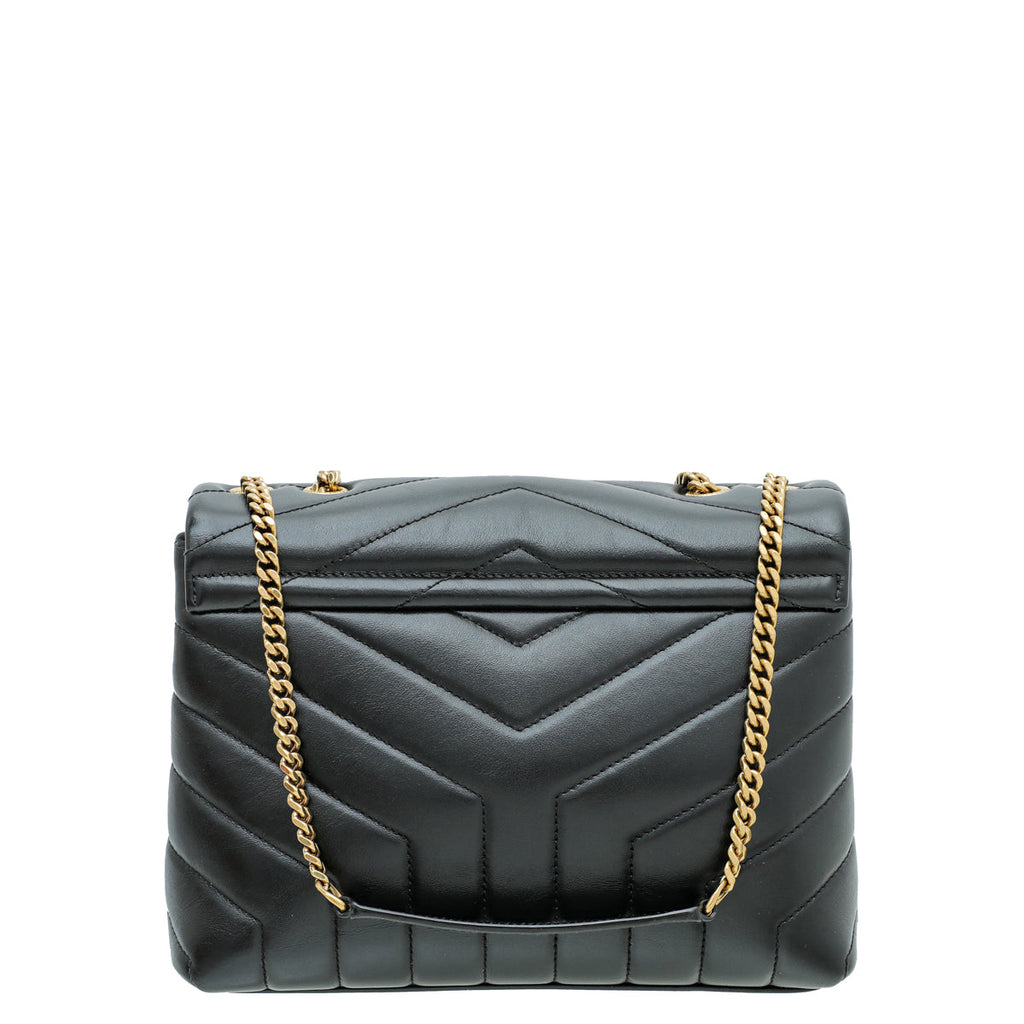 YSL Black Loulou Small Chain Bag