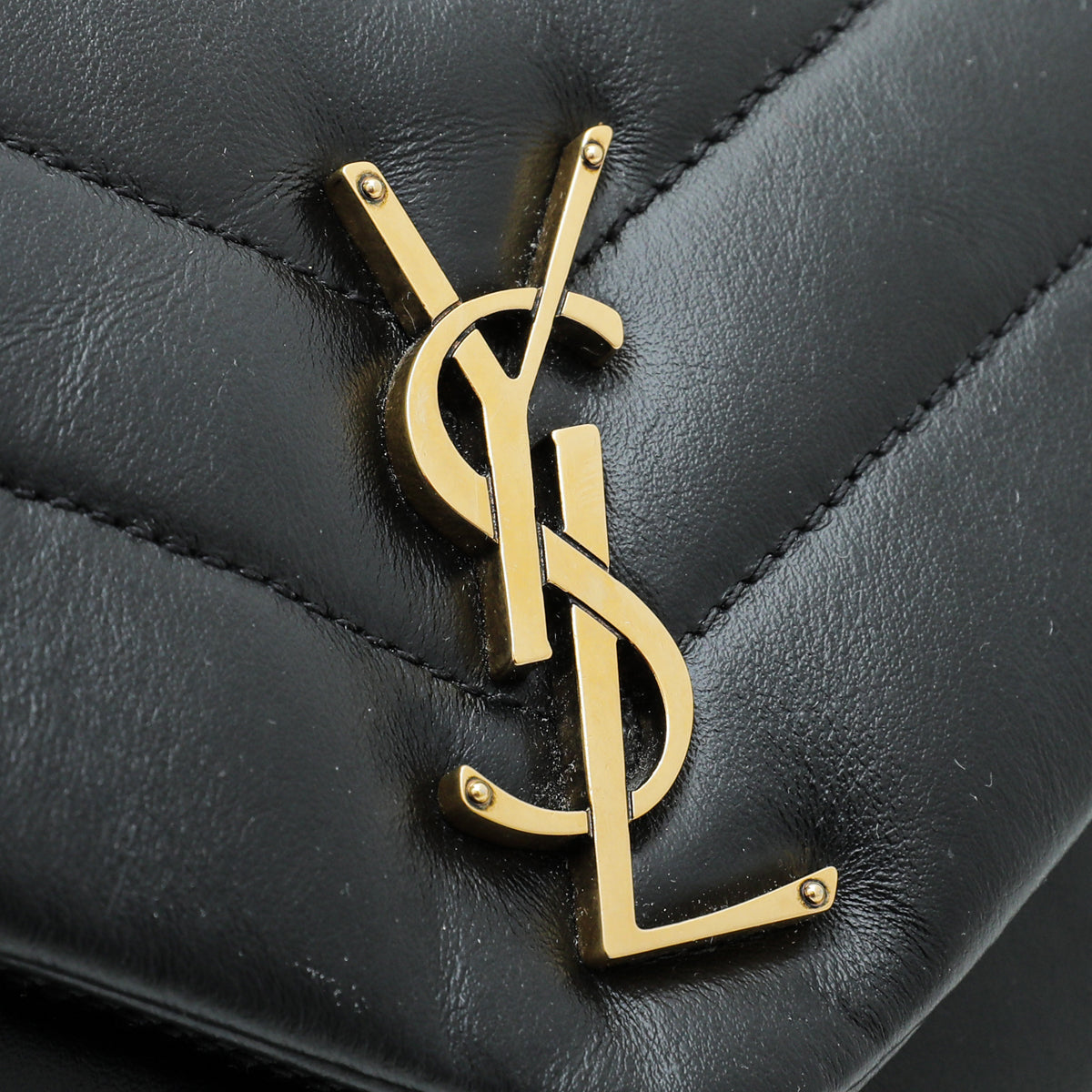 YSL Black Loulou Small Chain Bag