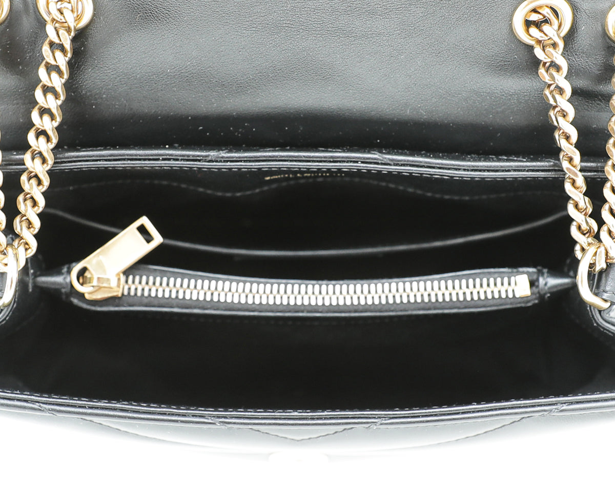 YSL Black Loulou Small Chain Bag