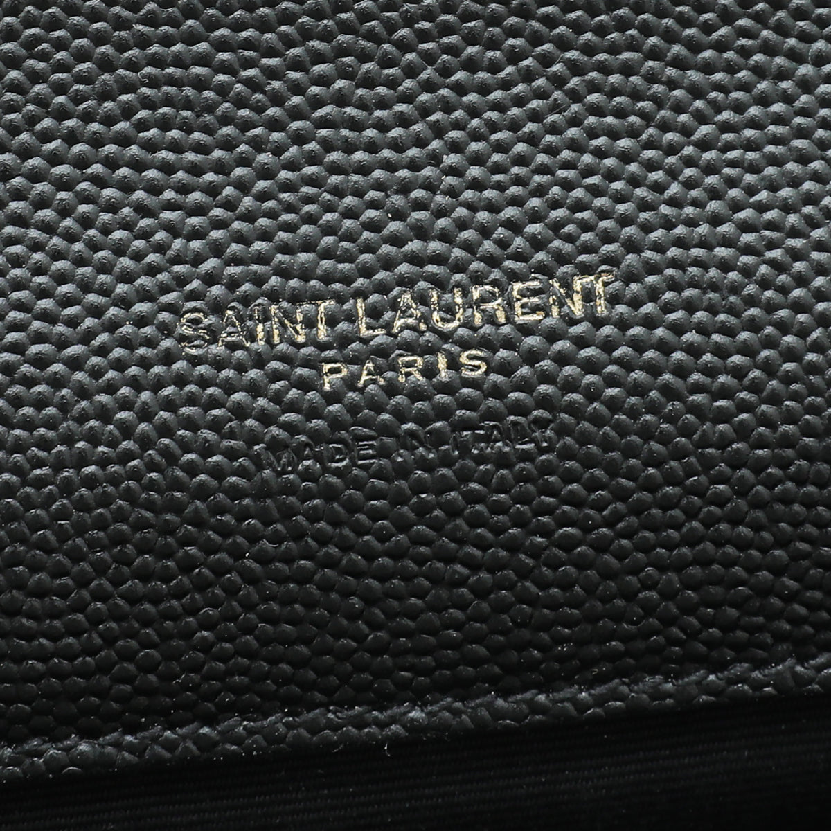 YSL Black Monogram Envelope Flap Mix Quilted Pouch