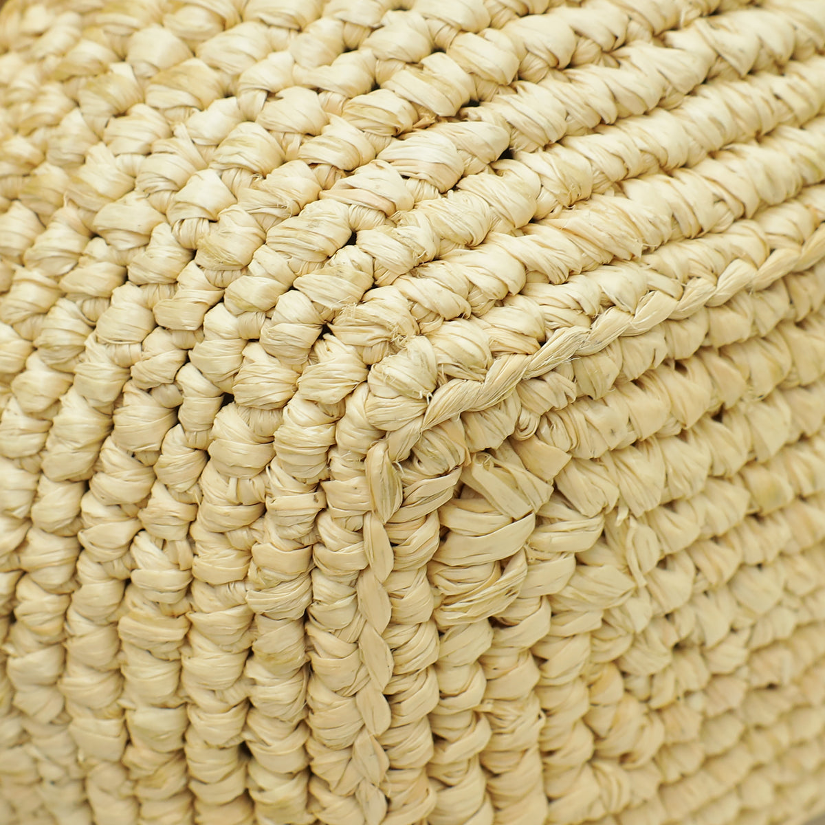 YSL Bicolor Icare Raffia Maxi Shopping Tote Bag